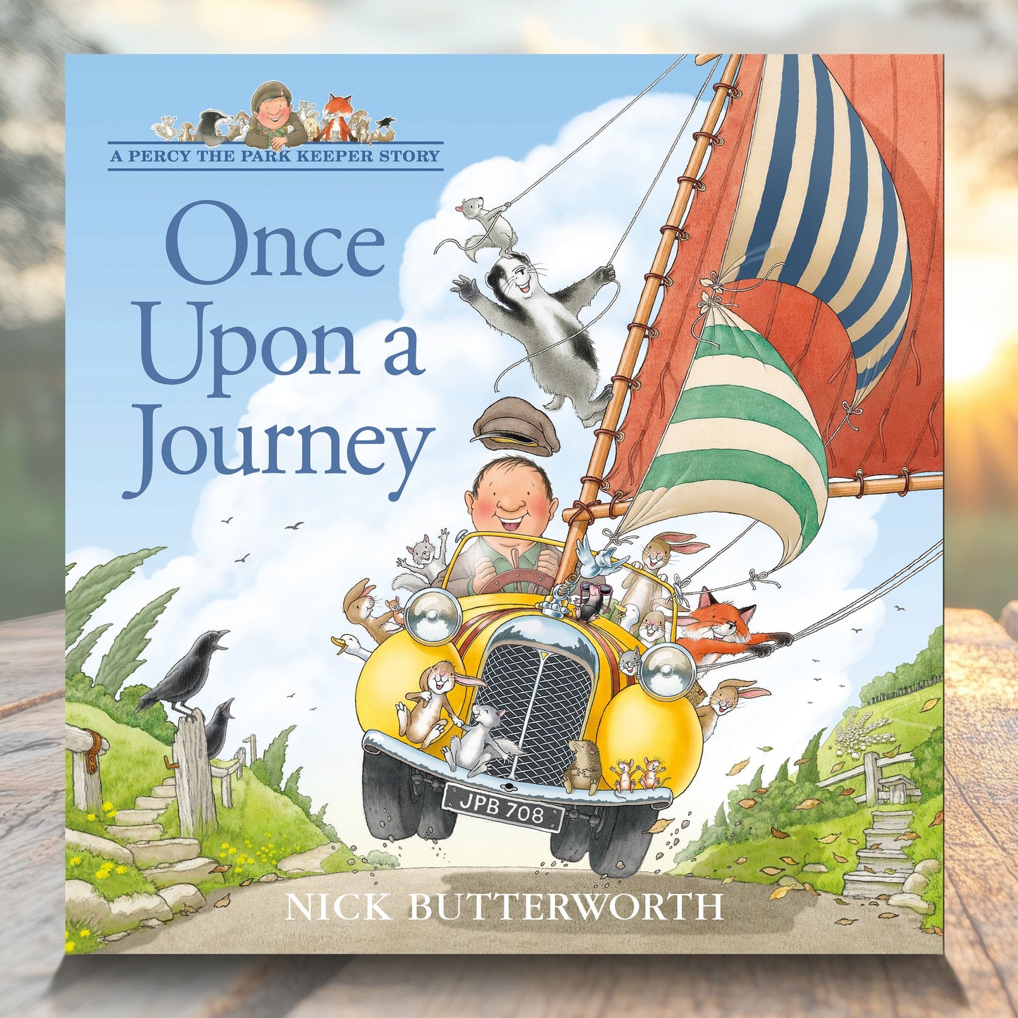 Percy The Park Keeper Books Pre-order - NEW and Exclusive! Once Upon a Journey - hardback book - signed by Nick Butterworth
