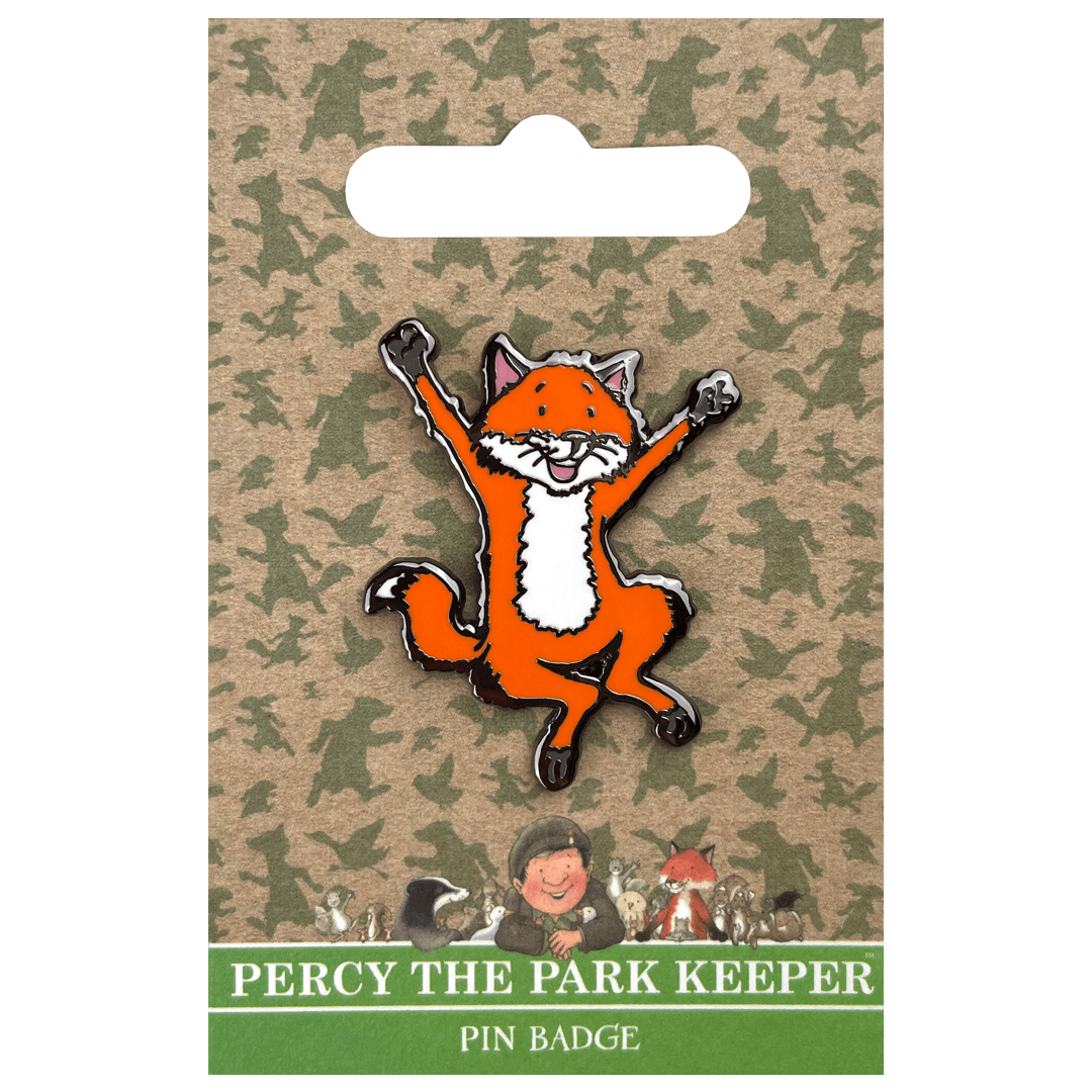 Percy The Park Keeper Badge Fox - Percy The Park Keeper pin badge