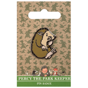 Percy The Park Keeper Badge Hedgehog - Percy The Park Keeper pin badge