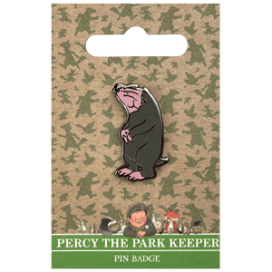 Percy The Park Keeper Badge Mole - Percy The Park Keeper pin badge