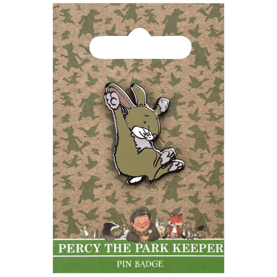 Percy The Park Keeper Badge Rabbit - Percy The Park Keeper pin badge