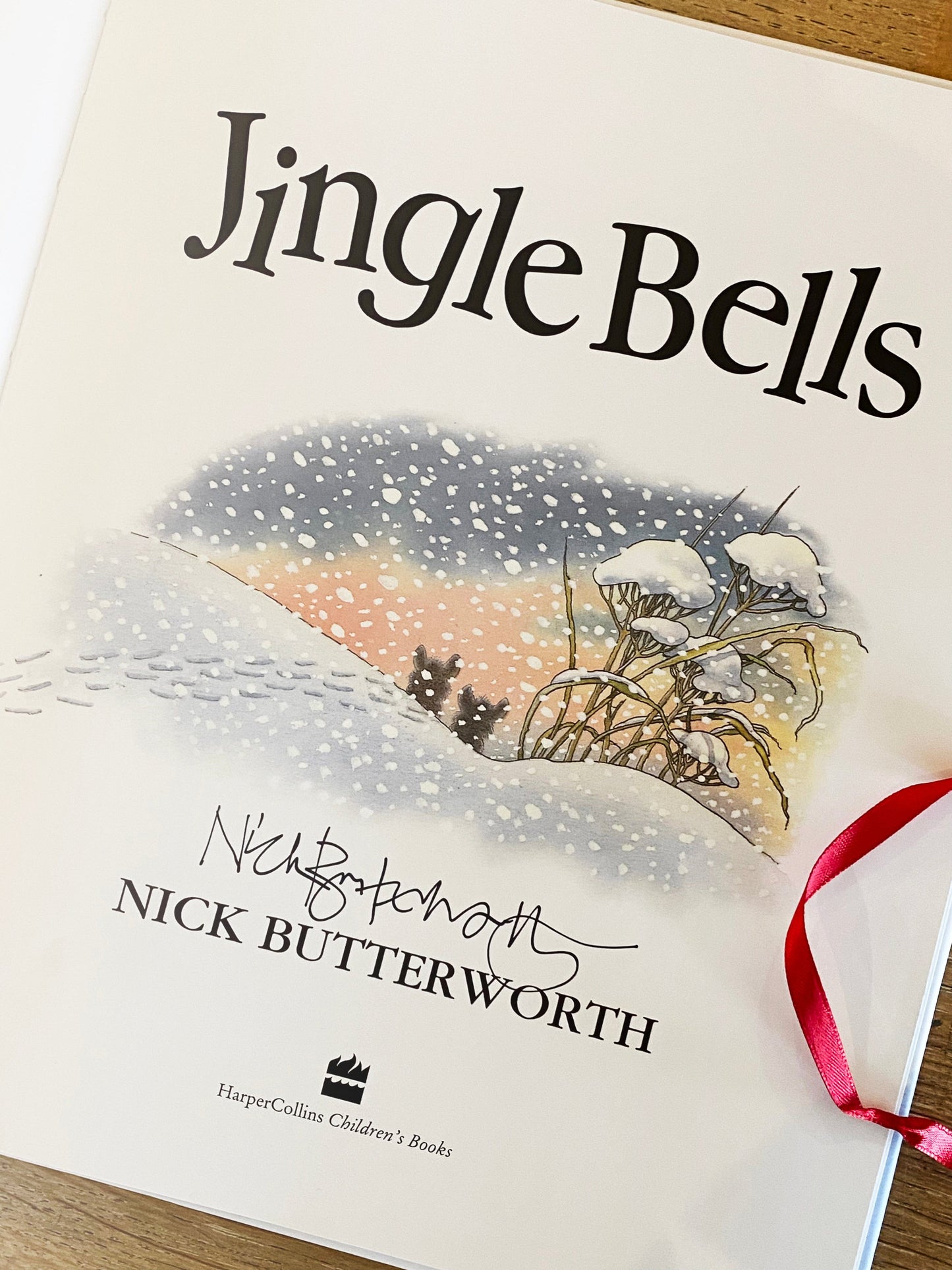 Percy The Park Keeper Books Exclusive! Jingle Bells hardback signed by Nick Butterworth - a wonderful Christmas story