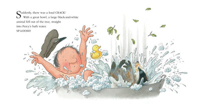 Percy The Park Keeper Books EXCLUSIVE Pre-order! Badger's Bath - signed book and print