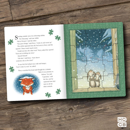 Percy The Park Keeper Books New and Exclusive! One Snowy Night - signed jigsaw book and signed print