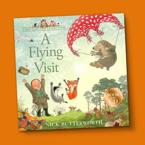Percy The Park Keeper Books NEW for Autumn! A Flying Visit - book and CD - read by Jim Broadbent and Joanna Page
