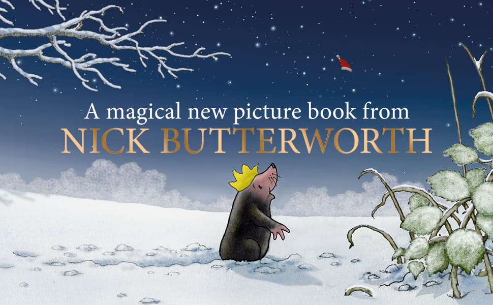 Percy The Park Keeper Books One Christmas Eve with book plate - limited edition hardback book - signed by Nick Butterworth