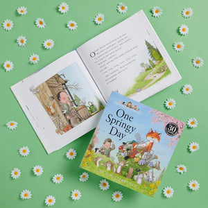 Percy The Park Keeper Books One Springy Day - paperback book and exclusive print - limited time only
