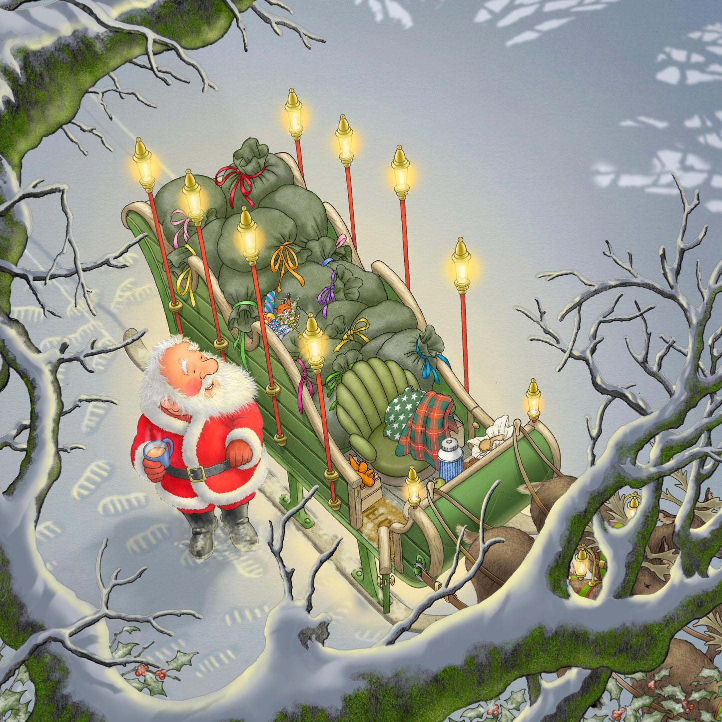 Percy The Park Keeper Books Pre-order One Christmas Eve signed by Nick Butterworth