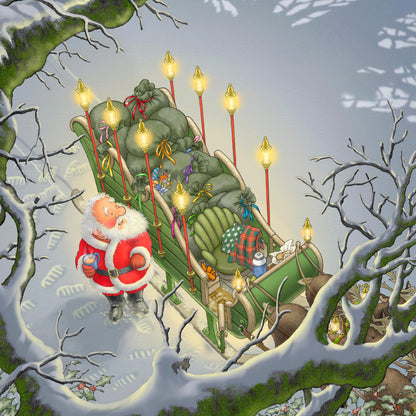 Percy The Park Keeper Books Pre-order One Christmas Eve signed by Nick Butterworth