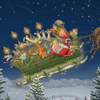 Percy The Park Keeper Books Pre-order One Christmas Eve signed by Nick Butterworth