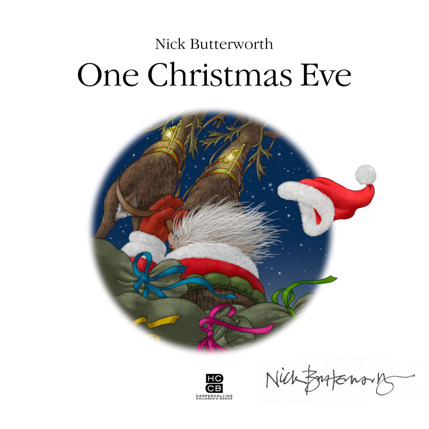 Percy The Park Keeper Books Pre-order One Christmas Eve signed by Nick Butterworth
