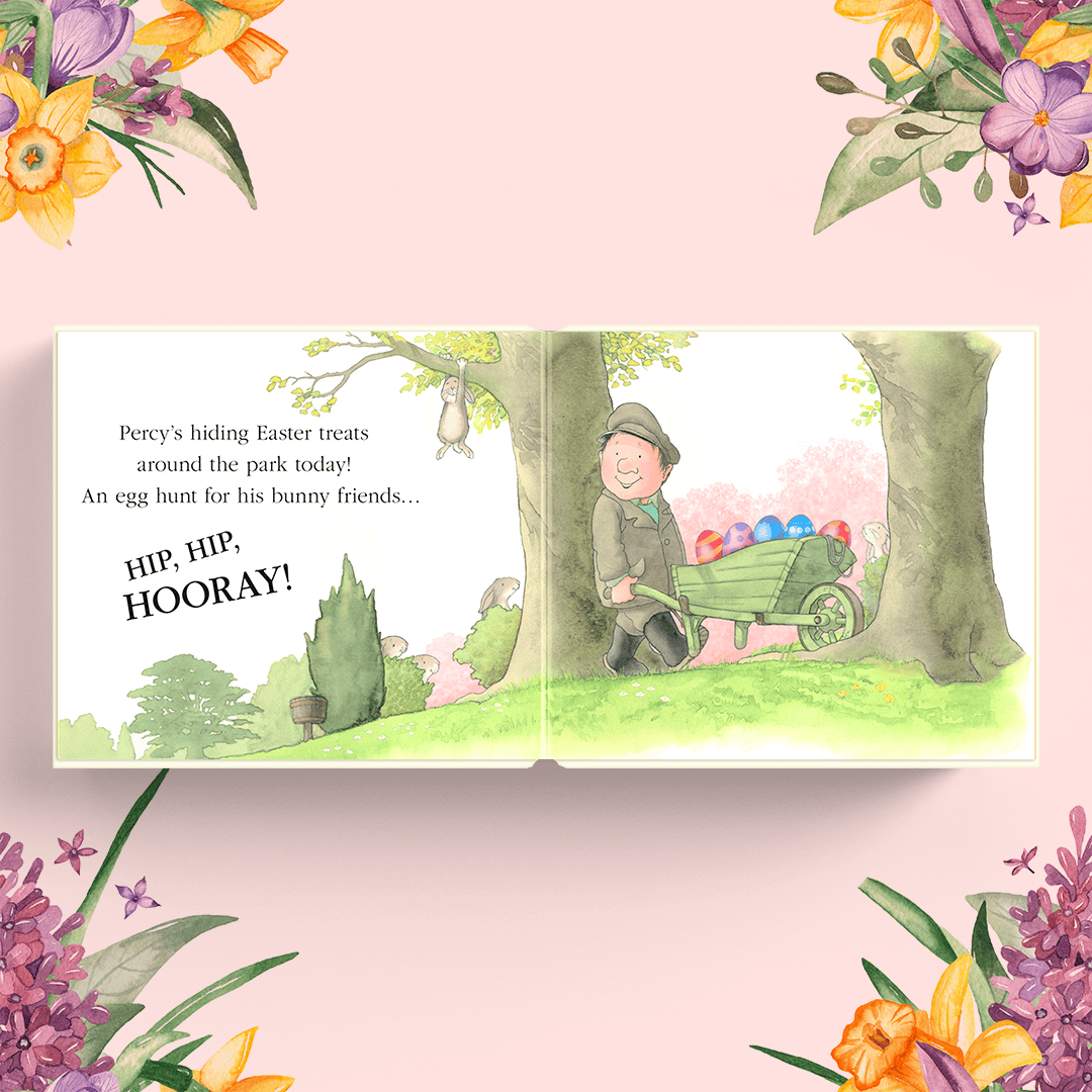 Percy The Park Keeper Books The Easter Egg Hunt - board book