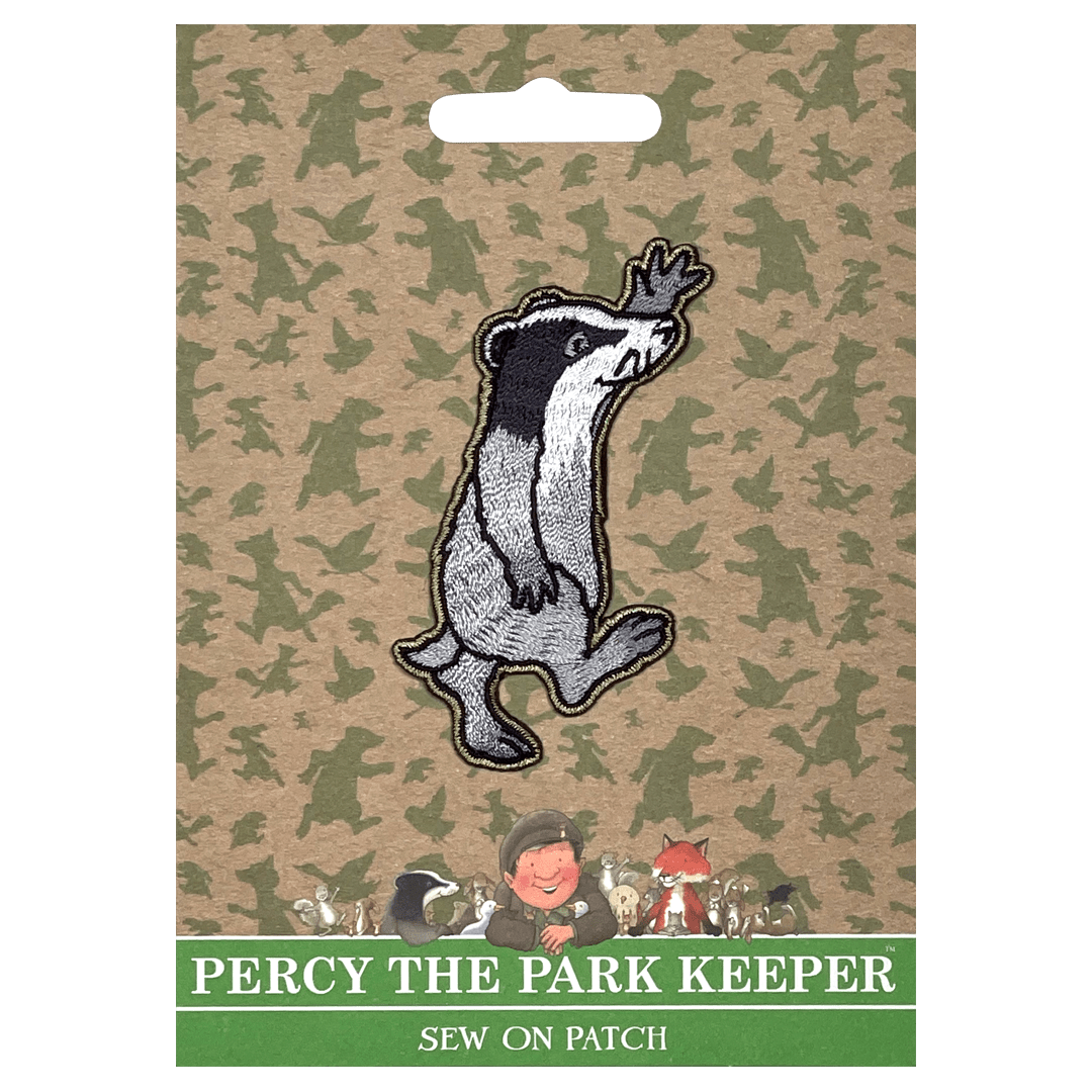 Percy The Park Keeper Patch Badger - Percy The Park Keeper sew on patch