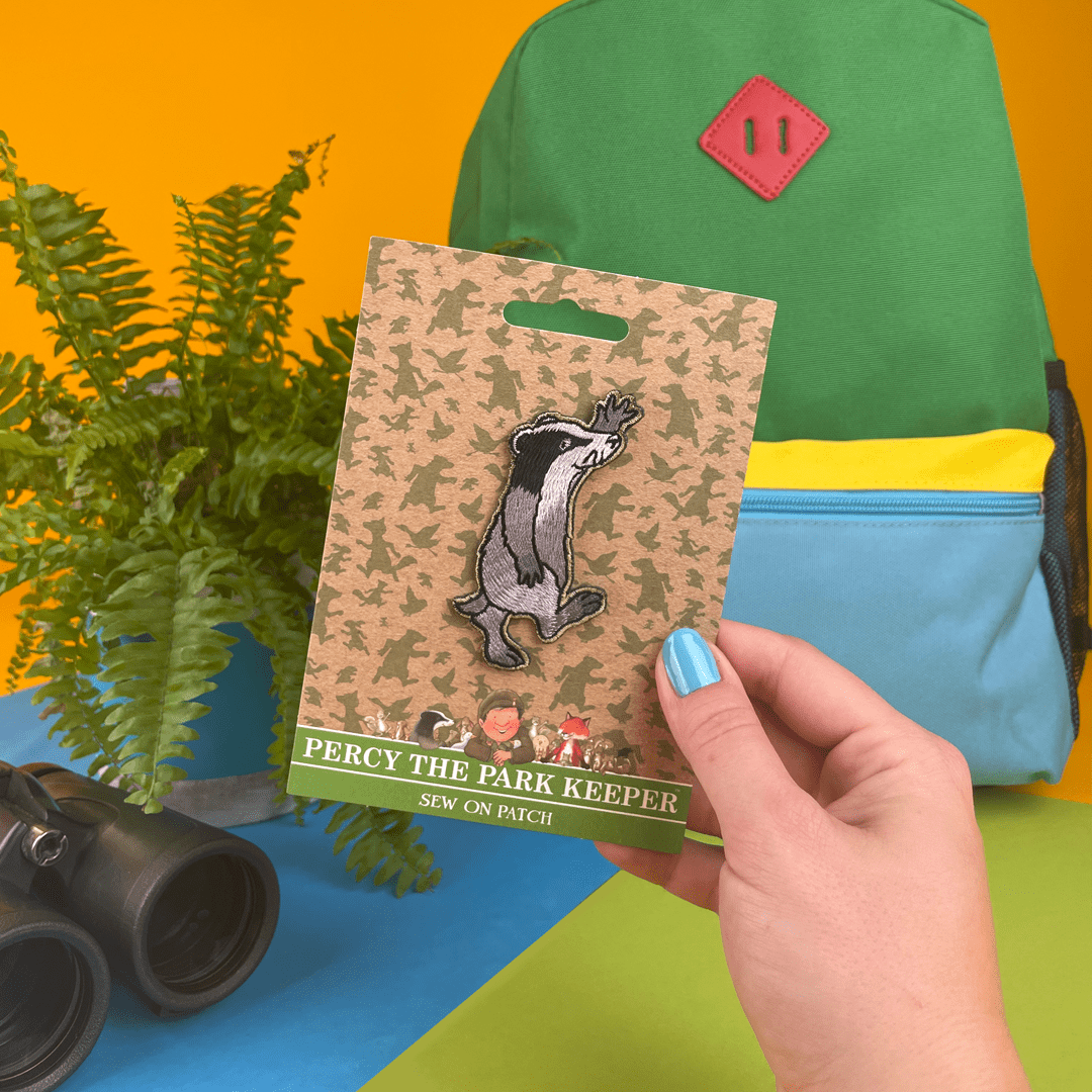 Percy The Park Keeper Patch Badger - Percy The Park Keeper sew on patch