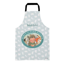 Percy The Park Keeper Apron Kids (Age 3-7) Personalised Percy & Friends Pattern Badge Apron