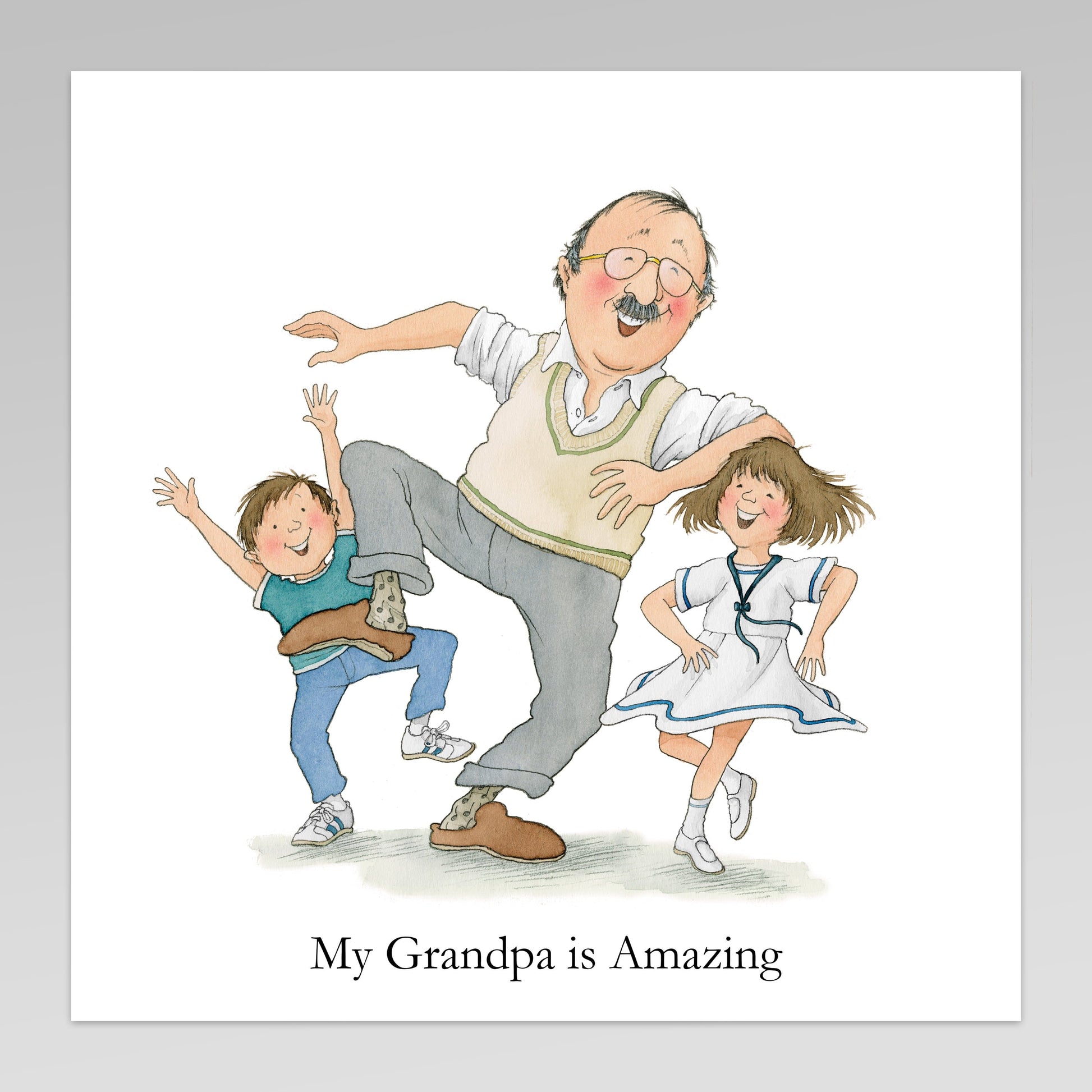 Percy The Park Keeper Art Print My Grandpa is Amazing "Dancing" A3 width print