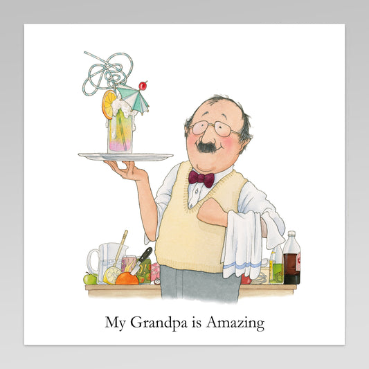 Percy The Park Keeper Art Print My Grandpa is Amazing "Drinks maker" A3 width print