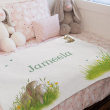 Percy The Park Keeper blanket Rabbits - personalised fleece blanket