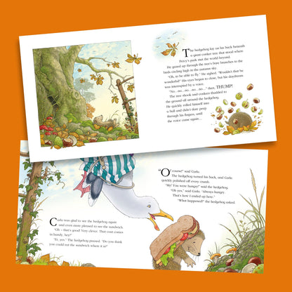 Percy The Park Keeper Books NEW! A Flying Visit - hardback book - includes exclusive free postcard