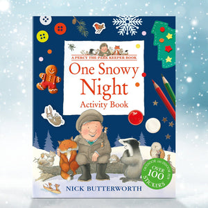 Percy The Park Keeper Books One Snowy Night Activity Book - includes more than 100 stickers