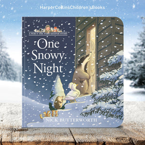 Percy The Park Keeper Books Pre-order now! One Snowy Night board book - signed by Nick Butterworth