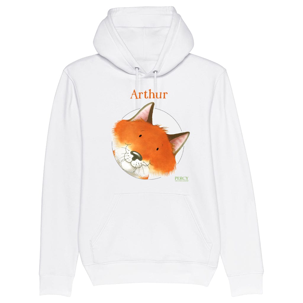 Percy The Park Keeper Fox personalised organic hoodie