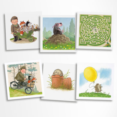 Percy The Park Keeper Greetings Card Percy greetings cards - mixed set of six