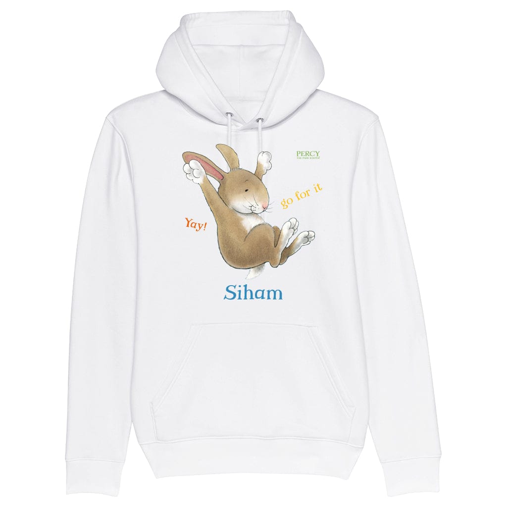 Percy The Park Keeper Hoodie Brand new and exclusive! Rabbit leaping - personalised hoodie