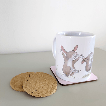 Percy The Park Keeper Mug Rabbits Leaping - Mug