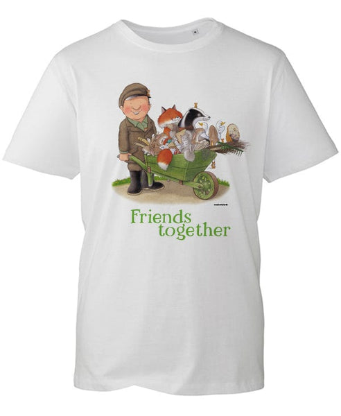 Percy The Park Keeper T-shirt Percy and friends together T-shirt - white