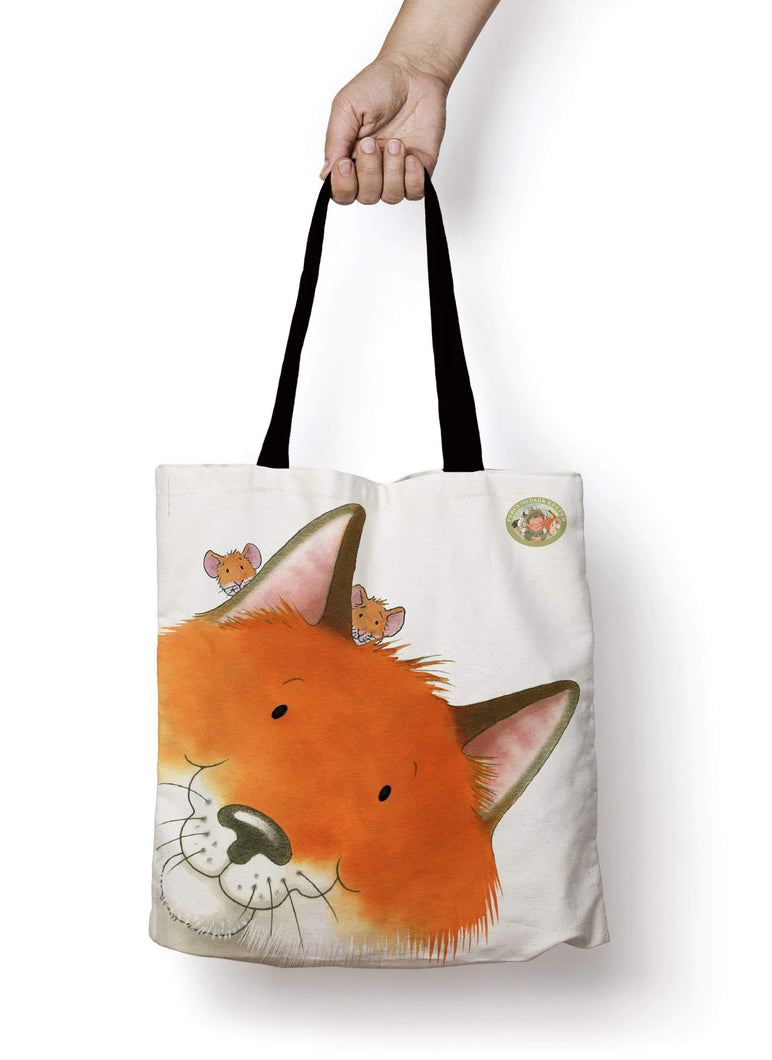 Percy The Park Keeper Tote bag Fox and mice premium Tote Bag - Large